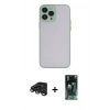 MARSİLYAN™- iPhone 15 Pro Kılıf Ahenk Çizgi Serisi - Şeffaf 360 Full Body Arka Koruyucu + Raze Metal Kamera Lens - TMGI