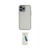 MARSİLYAN™- iPhone 15 Pro Kılıf Ahenk Çizgi Serisi - Şeffaf Pasifik Cam Ekran Koruyucu