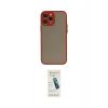 MARSİLYAN™- iPhone 15 Pro Kılıf Ahenk Çizgi Serisi - Şeffaf Pasifik Cam Ekran Koruyucu
