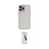 MARSİLYAN™- iPhone 15 Pro Kılıf Ahenk Çizgi Serisi - Şeffaf Pasifik Cam Ekran Koruyucu