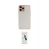 MARSİLYAN™- iPhone 15 Pro Kılıf Ahenk Çizgi Serisi - Şeffaf Pasifik Cam Ekran Koruyucu