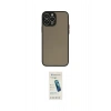 MARSİLYAN™- iPhone 15 Pro Kılıf Ahenk Çizgi Serisi - Şeffaf Pasifik Cam Ekran Koruyucu