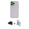 MARSİLYAN™- iPhone 15 Pro Kılıf Ahenk Çizgi Serisi - Şeffaf Royal Nano Ekran Koruyucu + Raze Metal Kamera Lens - SH