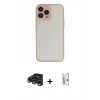 MARSİLYAN™- iPhone 15 Pro Kılıf Ahenk Çizgi Serisi - Siyah Bilvis 0.18mm Plus Cam Ekran Koruyucu + Raze Metal Kamera Lens - LT
