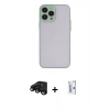 MARSİLYAN™- iPhone 15 Pro Kılıf Ahenk Çizgi Serisi - Siyah Bilvis 0.18mm Plus Cam Ekran Koruyucu + Raze Metal Kamera Lens - SH