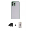 MARSİLYAN™- iPhone 15 Pro Kılıf Ahenk Çizgi Serisi - Siyah Bilvis 3D Cam Ekran Koruyucu + Raze Metal Kamera Lens - TMGI