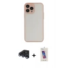 MARSİLYAN™- iPhone 15 Pro Kılıf Ahenk Çizgi Serisi - Siyah Joko 5D Cam + Raze Metal Kamera Lens - LT