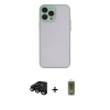 MARSİLYAN™- iPhone 15 Pro Kılıf Ahenk Çizgi Serisi - Siyah Joko Magic 5D Hayalet Cam + Raze Metal Kamera Lens - SH