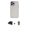 MARSİLYAN™- iPhone 15 Pro Kılıf Ahenk Çizgi Serisi - Siyah Joko Magic 5D Hayalet Cam + Raze Metal Kamera Lens - LT