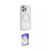 MARSİLYAN™- iPhone 15 Pro Kılıf Ahenk Işık Serisi - Siyah Bilvis 5in1 3D Magic Cam Ekran Koruyucu