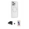 MARSİLYAN™- iPhone 15 Pro Kılıf Ahenk Işık Serisi - Siyah Joko 5D Cam + Raze Metal Kamera Lens - GS