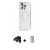 MARSİLYAN™- iPhone 15 Pro Kılıf Ahenk Işık Serisi - Siyah Joko Magic 5D Cam + Raze Metal Kamera Lens - GS