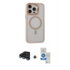 MARSİLYAN™- iPhone 15 Pro Kılıf Ahenk Klasik Özel Seri - Şeffaf Royal Nano Ekran Koruyucu + Raze Metal Kamera Lens - LT