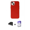 MARSİLYAN™- iPhone 15 Pro Kılıf Ahenk Serisi - Siyah Bilvis 5in1 3D Magic Cam Ekran Koruyucu + Raze Metal Kamera Lens - GS