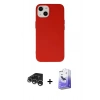 MARSİLYAN™- iPhone 15 Pro Kılıf Ahenk Serisi - Siyah Bilvis 5in1 5D Magic Hayalet Cam Ekran Koruyucu + Gümüş Raze Metal Kamera Lens