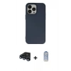 MARSİLYAN™- iPhone 15 Pro Kılıf Ahenk Serisi - Siyah Joko Magic 5D Cam + Raze Metal Kamera Lens - LT