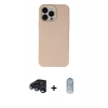 MARSİLYAN™- iPhone 15 Pro Kılıf Ahenk Serisi - Siyah Joko Magic 5D Cam + Raze Metal Kamera Lens - LT