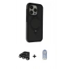 MARSİLYAN™- iPhone 15 Pro Kılıf Ahenk Yansıma Özel Seri - Siyah Joko Magic 5D Cam + Raze Metal Kamera Lens - TMGI