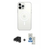 MARSİLYAN™- iPhone 15 Pro Kılıf Ahenk Yansıma Prime - Şeffaf Royal Nano Ekran Koruyucu + Raze Metal Kamera Lens - TMGI