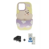 MARSİLYAN™- iPhone 15 Pro Kılıf Akış Yansıma - Şeffaf Royal Nano Ekran Koruyucu + Raze Metal Kamera Lens - GS