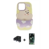 MARSİLYAN™- iPhone 15 Pro Kılıf Akış Yansıma - Siyah 360 Mat Full Body Arka Koruyucu + Raze Metal Kamera Lens - LT