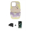 MARSİLYAN™- iPhone 15 Pro Kılıf Akış Yansıma - Siyah 360 Mat Full Body Arka Koruyucu + Raze Metal Kamera Lens - TMGI