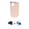 MARSİLYAN™- iPhone 15 Pro Kılıf Akış Yansıma - Siyah 3D Antistatik Cam Ekran Koruyucu + Raze Metal Kamera Lens - LT