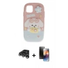 MARSİLYAN™- iPhone 15 Pro Kılıf Akış Yansıma - Siyah 3D Antistatik Mat Seramik Nano Ekran Koruyucu + Raze Metal Kamera Lens - GS
