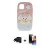 MARSİLYAN™- iPhone 15 Pro Kılıf Akış Yansıma - Siyah 3D Antistatik Mat Seramik Nano Ekran Koruyucu + Raze Metal Kamera Lens - SH