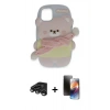 MARSİLYAN™- iPhone 15 Pro Kılıf Akış Yansıma - Siyah 3D Antistatik Mat Seramik Nano Ekran Koruyucu + Raze Metal Kamera Lens - TMGI