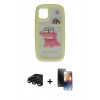 MARSİLYAN™- iPhone 15 Pro Kılıf Akış Yansıma - Siyah 3D Antistatik Mat Seramik Nano Ekran Koruyucu + Raze Metal Kamera Lens - SH