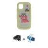 MARSİLYAN™- iPhone 15 Pro Kılıf Akış Yansıma - Siyah 3D Antistatik Seramik Nano Ekran Koruyucu + Raze Metal Kamera Lens - GS