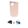 MARSİLYAN™- iPhone 15 Pro Kılıf Akış Yansıma - Siyah 3D Antistatik Seramik Nano Ekran Koruyucu + Raze Metal Kamera Lens - GS