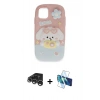 MARSİLYAN™- iPhone 15 Pro Kılıf Akış Yansıma - Siyah 3D Antistatik Seramik Nano Ekran Koruyucu + Raze Metal Kamera Lens - GS
