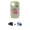 MARSİLYAN™- iPhone 15 Pro Kılıf Akış Yansıma - Siyah 3D Antistatik Seramik Nano Ekran Koruyucu + Raze Metal Kamera Lens - SH