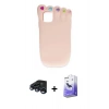 MARSİLYAN™- iPhone 15 Pro Kılıf Akış Yansıma - Siyah Bilvis 5in1 5D Magic Hayalet Cam Ekran Koruyucu + Raze Metal Kamera Lens - LT