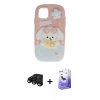 MARSİLYAN™- iPhone 15 Pro Kılıf Akış Yansıma - Siyah Bilvis 5in1 5D Magic Hayalet Cam Ekran Koruyucu + Raze Metal Kamera Lens - SH