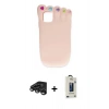 MARSİLYAN™- iPhone 15 Pro Kılıf Akış Yansıma - Siyah Bilvis Hayalet Cam Ekran Koruyucu + Raze Metal Kamera Lens - TMGI