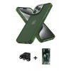 MARSİLYAN™- iPhone 15 Pro Kılıf Atlas Form - Şeffaf 360 Full Body Arka Koruyucu + Raze Metal Kamera Lens - SH