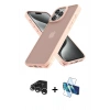 MARSİLYAN™- iPhone 15 Pro Kılıf Atlas Form - Siyah 3D Antistatik Seramik Nano Ekran Koruyucu + Raze Metal Kamera Lens - GS