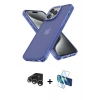 MARSİLYAN™- iPhone 15 Pro Kılıf Atlas Form - Siyah 3D Antistatik Seramik Nano Ekran Koruyucu + Raze Metal Kamera Lens - GS
