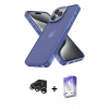 MARSİLYAN™- iPhone 15 Pro Kılıf Atlas Form - Siyah Bilvis 5in1 3D Magic Cam Ekran Koruyucu + Raze Metal Kamera Lens - GS