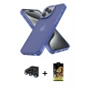 MARSİLYAN™- iPhone 15 Pro Kılıf Atlas Form - Siyah Buffer Cam Ekran Koruyucu + Raze Metal Kamera Lens - LT