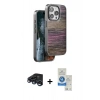 MARSİLYAN™- iPhone 15 Pro Kılıf Atlas Minimal Özel Seri - Şeffaf Royal Nano Ekran Koruyucu + Raze Metal Kamera Lens - LT
