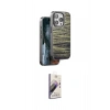 MARSİLYAN™- iPhone 15 Pro Kılıf Atlas Minimal Özel Seri - Siyah Bilvis 3D Mat Cam Ekran Koruyucu