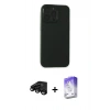MARSİLYAN™- iPhone 15 Pro Kılıf Atlas Minimal Prime - Siyah Bilvis 5in1 3D Magic Cam Ekran Koruyucu + Raze Metal Kamera Lens - SH