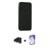 MARSİLYAN™- iPhone 15 Pro Kılıf Atlas Minimal Prime - Siyah Bilvis 5in1 3D Magic Cam Ekran Koruyucu + Raze Metal Kamera Lens - TMGI