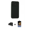 MARSİLYAN™- iPhone 15 Pro Kılıf Atlas Minimal Prime - Siyah Buffer Hayalet Cam Ekran Koruyucu + Raze Metal Kamera Lens - TMGI