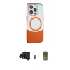 MARSİLYAN™- iPhone 15 Pro Kılıf Çekirdek Asil Özel Seri - Siyah Joko Magic 5D Hayalet Cam + Raze Metal Kamera Lens - SH