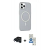 MARSİLYAN™- iPhone 15 Pro Kılıf Çekirdek Modern Prime - Şeffaf Royal Nano Ekran Koruyucu + Raze Metal Kamera Lens - LT